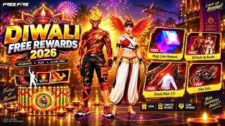 Thumbnail: 💥 DIWALI FREE REWARDS 2026 🔥 PINK DIAMONDS STORE ✅ FREE MAGIC + STORE UPDATE 🥳 THRONE EMOTE RETRUN 🥵