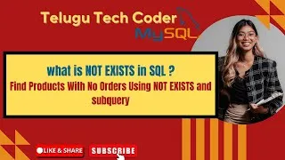 Thumbnail: SQL Query: Find products that never were ordered Using NOT EXISTS (Step-by-Step)