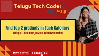 Thumbnail: Mastering CTEs in SQL: Find Top 2 products in Each Category  Using ROW_NUMBER() Window Function