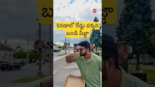 Thumbnail: కెనడాలో రోడ్డు పక్కన బండి పిజ్జా #ytshorts #fyp #pizza