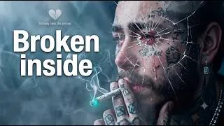 Thumbnail: Post Malone - Broken Inside (Lyrics Video)