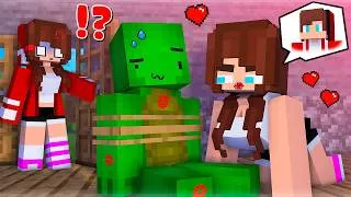 Thumbnail: MAIZEN : JJ Became a Girl IN LOVE with Mikey!? - Minecraft Animation JJ & Mikey