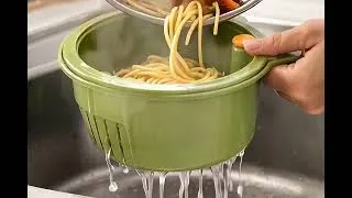Thumbnail: “3-in-1 Kitchen Strainer Bowl 🥗 | Smart Drain Basket for Easy Cooking & Cleaning”