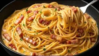 Thumbnail: Incredibly delicious pasta with bacon in 15 minutes! The simplest recipe for dinner!