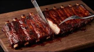 Thumbnail: I'm not frying anymore! 🔝 I make these BBQ RIBS for every party and they disappear in MINUTES!