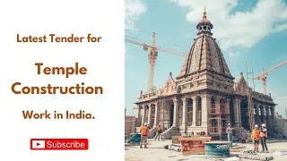 Thumbnail: Temple Construction Tender in Uttar Pradesh and Telangana | Mandir Construction Tender 