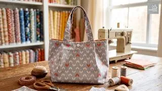 Thumbnail: DIY Pleated Mini Tote Bag | Easy Sewing Project for Beginners