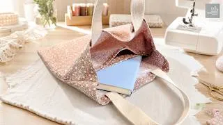 Thumbnail: Easiest Organizer Bag EVER? One-Piece Fabric Divided Tote (BEGINNER FRIENDLY)