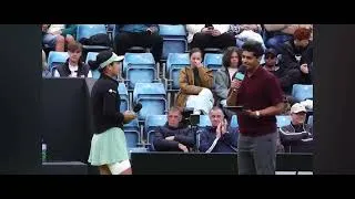 Thumbnail: Alex Eala v. Rebeka Masarova Birmingham Open 2026 WTA 125 SF Post Match Interview Highlights 