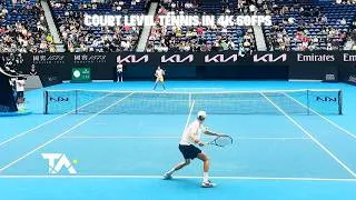 Thumbnail: 2026 Jannik Sinner Front Row Court Level Full Practice! 4K 60FPS!