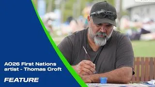 Thumbnail: First Nations Artist | Thomas Croft at Australian Open 2026
