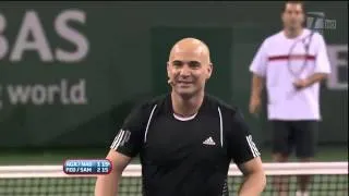 Thumbnail: 2010 Hit for Haiti Indian Wells: Sampras/Federer vs. Agassi/Nadal (HD)