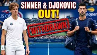 Thumbnail: Jannik Sinner & Novak Djokovic SHOCK Tennis World With Montreal Withdrawal!