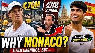 Thumbnail: Jannik Sinner DESTROYED Over Monaco Home? Carlos Alcaraz Comparison Sparks Fury!