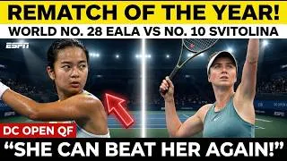 Thumbnail: Can Alex Eala BEAT Elina Svitolina AGAIN? DC Open Quarterfinal Breakdown!
