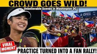 Thumbnail: Is This The Most Hyped Player on Tour? Alex Eala Practice D.C. Scenes