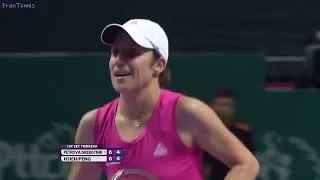 Thumbnail: Hsieh Su-wei/Peng Shuai vs Nadia Petrova/Katarina Srebotnik 2013 YEC SF Highlights