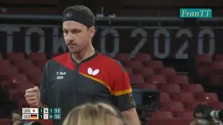 Thumbnail: Timo Boll vs Jun Mizutani - Tokyo 2020 Men's Team SF Highlights