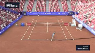 Thumbnail: [Tennis Elbow 4] Rublev Vs Darderi Gameplay | Swedish Open | Båstad (Video Game)