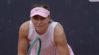Thumbnail: Big Drama in Little Hamburg - Paula Badosa vs Mayar Sherif The 15 Minute Service Game 