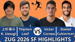 Thumbnail: Kaito Uesugi 上杉海斗 & Thijmen Loof vs Victor Cornea & Daniel Cukierman, Zug 2026 SF Highlights