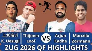 Thumbnail: Kaito Uesugi 上杉海斗 & Thijmen Loof vs Arjun Kadhe & Marcelo Zormann, Zug 2026 QF Highlights