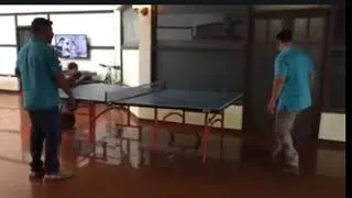 Thumbnail: Salman Khan and Harshali Malhotra playing Table Tennis on the sets of Bajrangi Bhaijaan (2015)