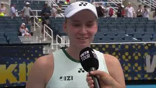 Thumbnail: Elena Rybakina Post-Match Interview | Cincinnati Open 2026 R2 vs Townsend