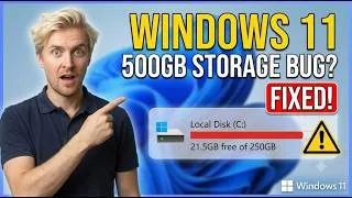 Thumbnail: Windows 11 C Drive Full for No Reason? Fix the Hidden Storage Bug (KB5095093)