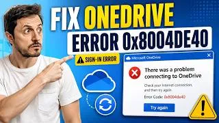 Thumbnail: OneDrive Login Broken? How to Fix Error Code 0x8004de40 When Signing in to OneDrive