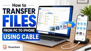 Thumbnail: How to Transfer Files from PC to iPhone Using USB Cable (2026 Guide)