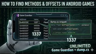 Thumbnail: How to Find Class, Field Offsets & Methods Using Game Guardian with dump.cs (Step-by-Step Guide)