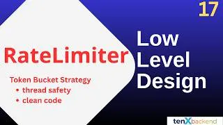 Thumbnail: Design Rate Limiter - Token Bucket Strategy | Full code implementation | interview preparation