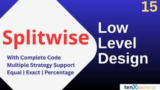Thumbnail: Design Splitwise | low level design | lld | Machine coding round interview preparation | full code