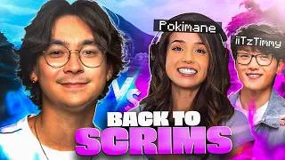 Thumbnail: TENZ WENT BACK TO SCRIMS !!! (vs Timmy & Pokimane)
