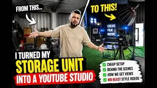 Thumbnail: I Turned My Storage Unit Into a YouTube Studio