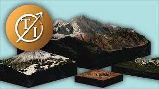 Thumbnail: Mountains of the World: 3D Size Comparison (updated)