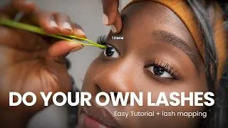 Thumbnail: EASIEST CLUSTER LASH TUTORIAL | LASH EXTENTIONS AT HOME #clusterlashes #lashextensions
