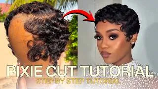 Thumbnail: TEYANA TAYLOR INSPIRED PIXIE CUT | How to Style a Pixie Cut Wig (Finger Waves Tutorial Step-by-step)