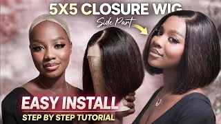 Thumbnail: Easiest Way to Install 5X5 Closure Wig For Beginners | How To Melt Your Lace
