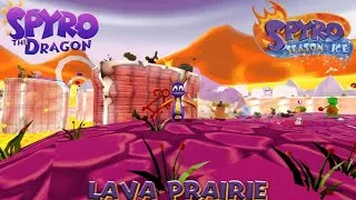 Thumbnail: Spyro The Dragon: (Spaghetti) Custom Level: Lava Prairie (Season Of Ice) By RedAndBlack64