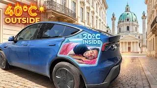 Thumbnail: I Slept in My Tesla at 43°C in the Middle of Vienna