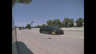 Thumbnail: Rainbow Lamborgini Huracan caught on Tesla Dashcam