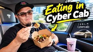 Thumbnail: I Ate Boba in a Cybercab Because I Didn’t Have to Watch the Road