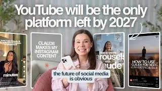 Thumbnail: Claude is ending Instagram & TikTok in 2026: The future of social media is not what you think
