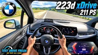 Thumbnail: 2024 BMW 223d xDrive Active Tourer 211 PS TOPSPEED POV | Diesel Autobahn Drive