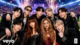 Thumbnail: LISA x Shakira x BTS Inspired – UNITED IN THE LIGHT 🌍🎶 | FIFA World Cup 2026™ Fan Anthem | 4K