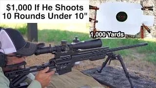 Thumbnail: $1,000 If He Shoots 10 Rounds Under 10” At 1,000 Yards - Episode 19