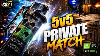 Thumbnail: CS2 Mirage: ALL IN SMOKES! 🌫️ The Craziest Smoke Execute Ever! | Private 5v5 Gameplay