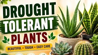 Thumbnail: Draught tolerant plants- these plants can thrive without water for Days- gardening tips 